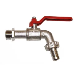 RUBINETTO A SFERA DI EROGAZIONE 1/2 POLLICE CON PORTAGOMMA MANIGLIA A LEVA