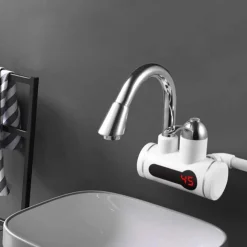 RUBINETTO ACQUA FREDDA CALDA RISCALDATORE ELETTRICO DOCCIA BAGNO CUCINA Q-SL9