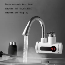 RUBINETTO ACQUA FREDDA CALDA RISCALDATORE ELETTRICO DOCCIA BAGNO CUCINA Q-SL9