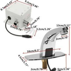 RUBINETTO AUTOMATICO CON SENSORE WC INFRAROSSI LAVANDINO AUTOMATICA BAGNO CUCINA