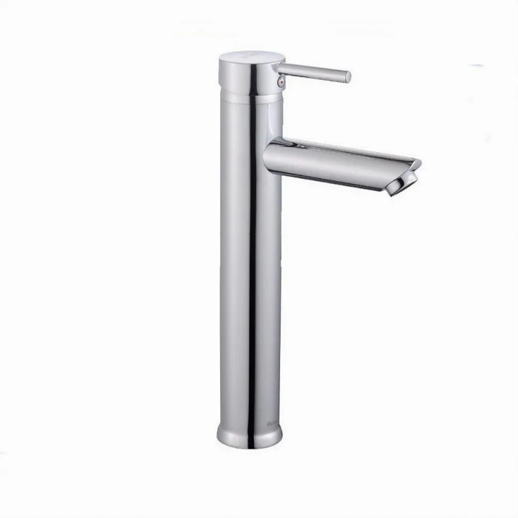 RUBINETTO BAGNO CROMATO LUCIDO MISCELATORE ORIENTABILE LAVABO A CANNA ALTA 87388