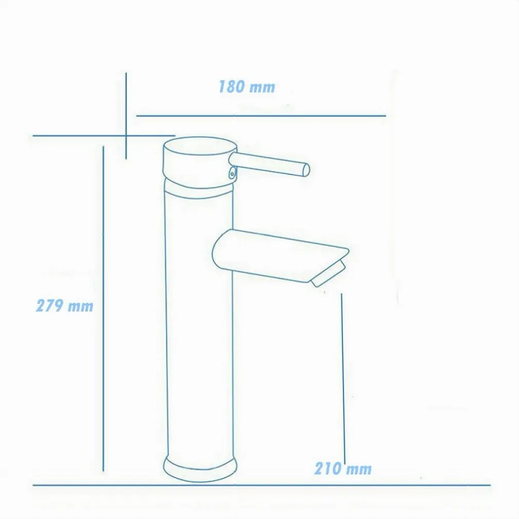 RUBINETTO BAGNO CROMATO LUCIDO MISCELATORE ORIENTABILE LAVABO A CANNA ALTA 87388