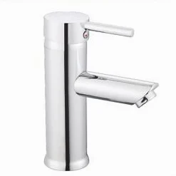 RUBINETTO BAGNO CROMATO LUCIDO MISCELATORE ORIENTABILE LAVABO A CANNA BASSA 87386