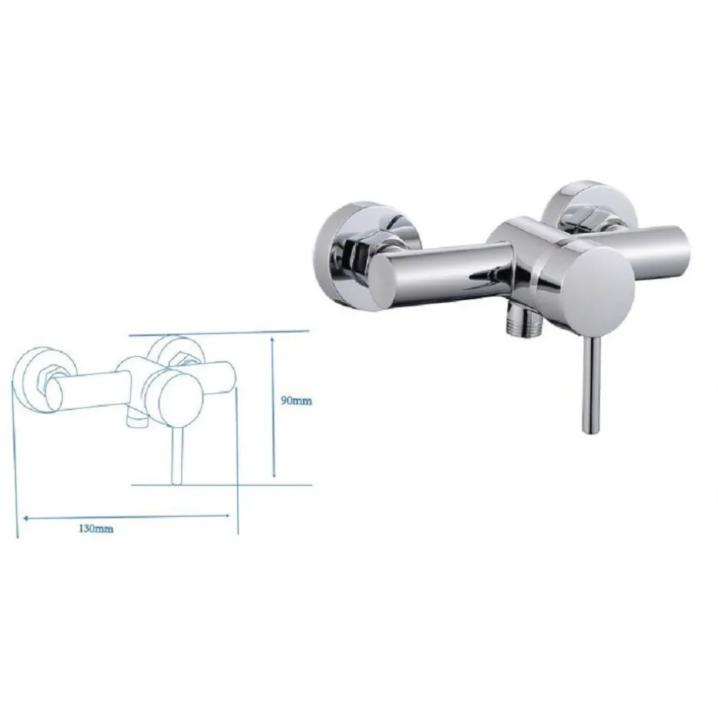 RUBINETTO BAGNO MODERNO CROMATO LUCIDO MISCELATORE ORIENTABILE CABINA DOCCIA 87389