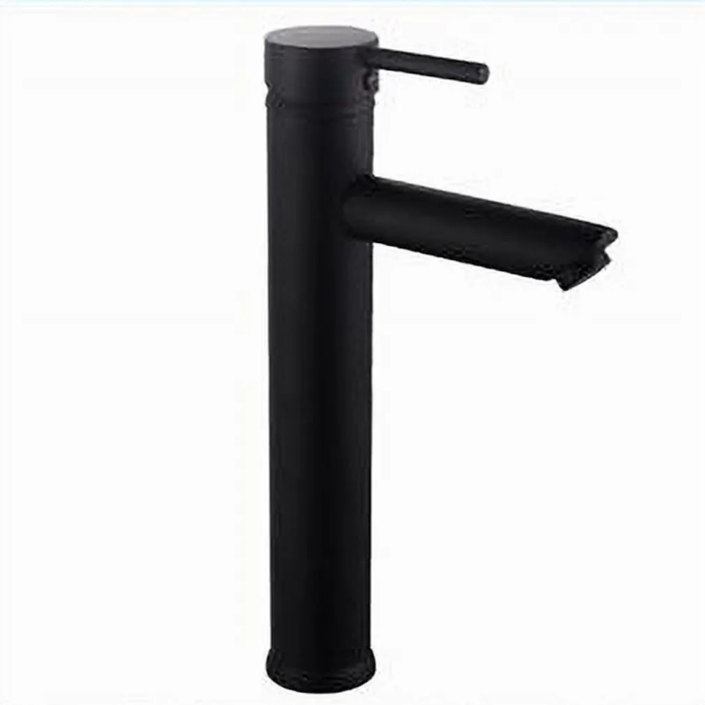 RUBINETTO BAGNO MODERNO NERO OPACO MISCELATORE ORIENTABILE LAVABO CANNA ALTA 87393