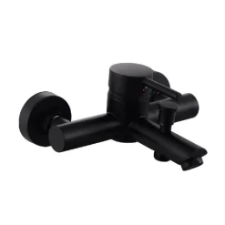 RUBINETTO BAGNO ULTRA MODERNO NERO OPACO MISCELATORE ORIENTABILE PER VASCA 87395