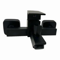 RUBINETTO BAGNO ULTRA MODERNO MISCELATORE ORIENTABILE PER VASCA NERO OPACO 87209
