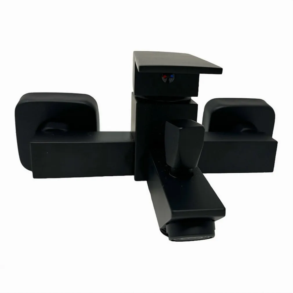RUBINETTO BAGNO ULTRA MODERNO MISCELATORE ORIENTABILE PER VASCA NERO OPACO 87209