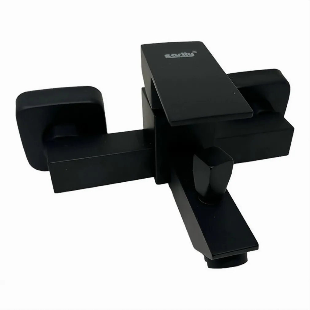 RUBINETTO BAGNO ULTRA MODERNO MISCELATORE ORIENTABILE PER VASCA NERO OPACO 87209