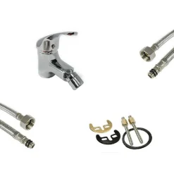 RUBINETTO BIDET MISCELATORE MONOLEVA REGOLABILE MONOCOMANDO BAGNO CROMATO 69599