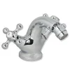 RUBINETTO BIDET MISCELATORE DOPPIO COMANDO MONOFORO BAGNO OTTONE CROMATO 52345A