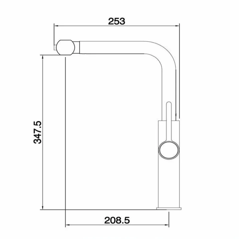 RUBINETTO CUCINA ESTRAIBILE EROGATORE GIREVOLE 2 GETTI CROMATO MISCELATORE 87255