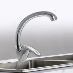 RUBINETTO DA CUCINA MISCELATORE DA LAVELLO MONOCOMANDO OTTONE CROMATO 52845A