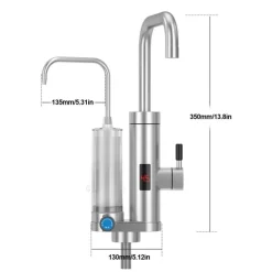 RUBINETTO DEPURATORE ELETTRICO ISTANTANEO CALDAIA ACQUA CALDA CON DISPLAY 3000 W