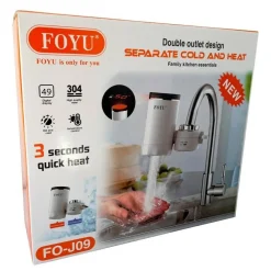 RUBINETTO ELETTRICO ISTANTANEO CALDAIA ACQUA CALDA CON DISPLAY FO-J09