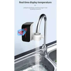 RUBINETTO ELETTRICO PER ACQUA CALDA ISTANTANEA SENZA CALDAIA CON DISPLAY FO-J07