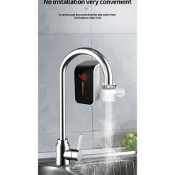 RUBINETTO ELETTRICO PER ACQUA CALDA ISTANTANEA SENZA CALDAIA CON DISPLAY FO-J07