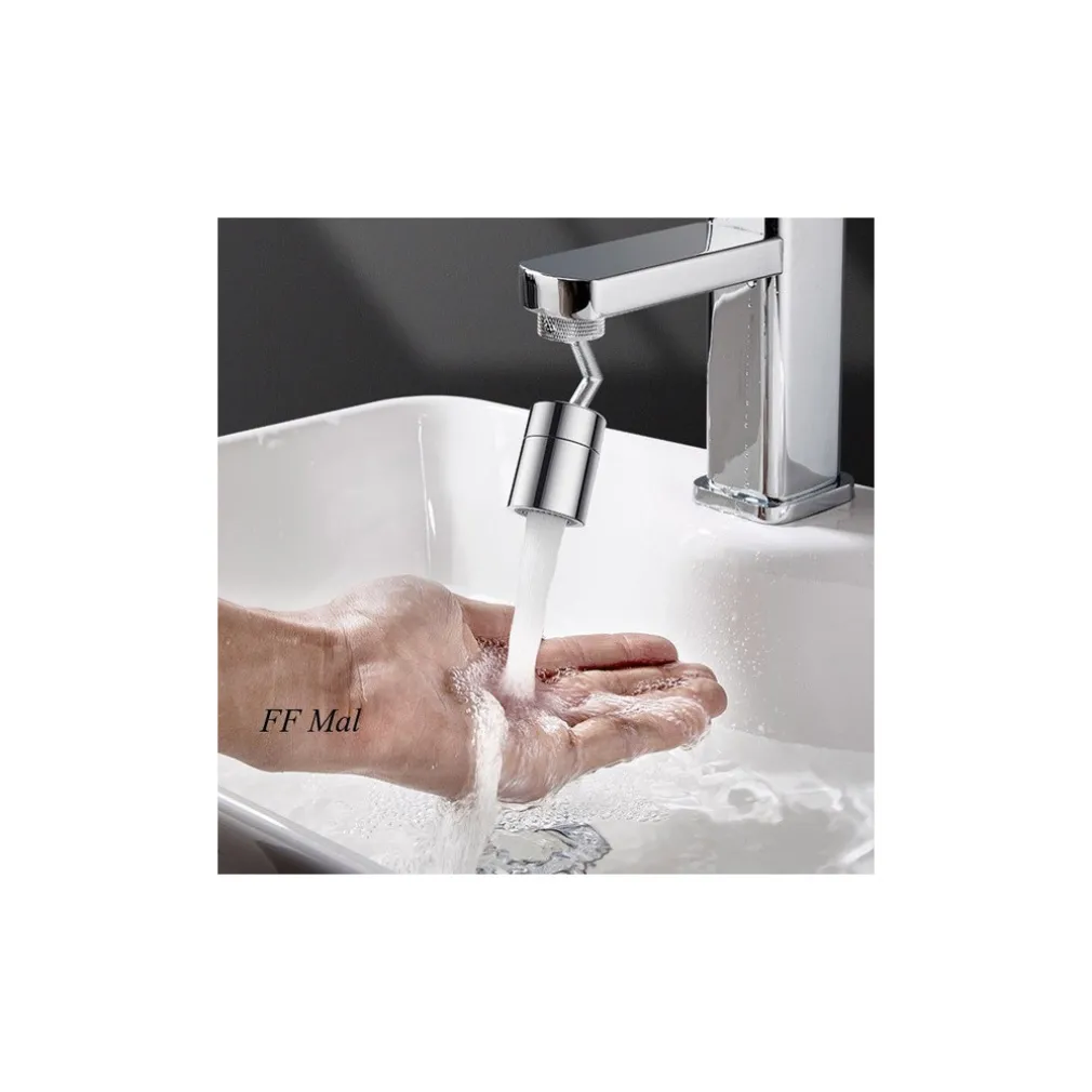 RUBINETTO GIREVOLE 720° FILTRO AERATORE MISCELATORE SNODABILE ACQUA CUCINA BAGNO