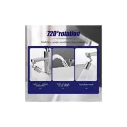RUBINETTO GIREVOLE 720° FILTRO AERATORE MISCELATORE SNODABILE ACQUA CUCINA BAGNO