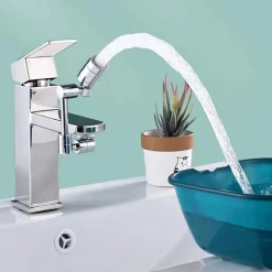 RUBINETTO GIREVOLE 1080° PROLUNGA ROMPIGETTO SNODABILE ACQUA CUCINA BAGNO
