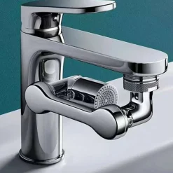 RUBINETTO GIREVOLE 1080° PROLUNGA ROMPIGETTO SNODABILE ACQUA CUCINA BAGNO