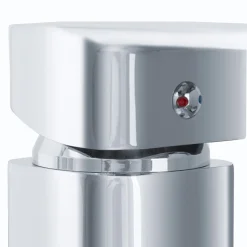 RUBINETTO LAVABO BAGNO MODERNO MISCELATORE LAVANDINO MONOCOMANDO OTTONE CROMATO