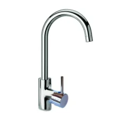 RUBINETTO LAVELLO CUCINA CANNA ALTA GIREVOLE 360° MISCELATORE MONOCOMANDO 69145