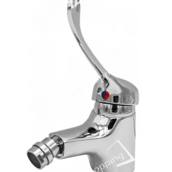 RUBINETTO MISCELATORE BIDET CON COMANDO A GOMITO LEVA LUNGA CLINICA PER DISABILI