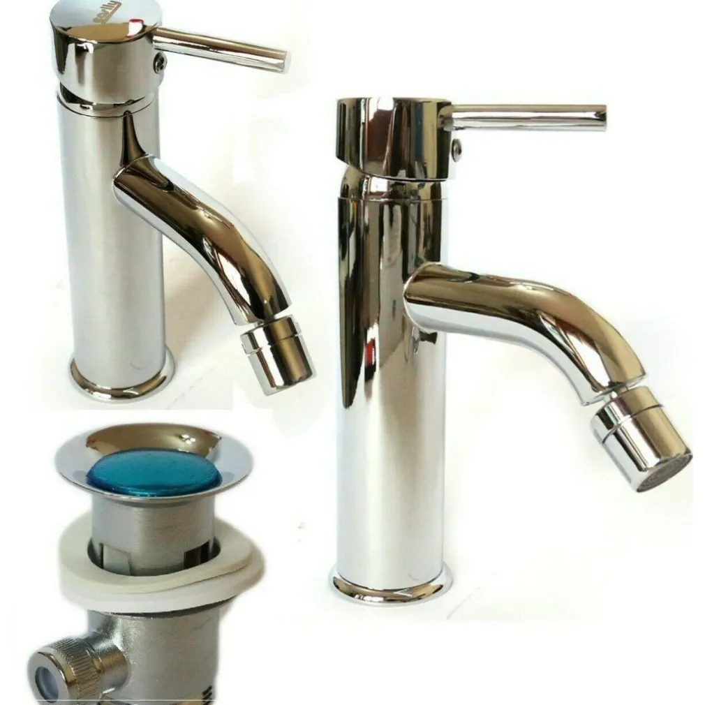 RUBINETTO MISCELATORE CASA BAGNO LAVABO BIDE MONOCOMANDO PILETTA CLIC CLAC 69014