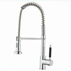 RUBINETTO MISCELATORE CON DOCCETTA LAVELLO ISOLA PER CUCINA CANNA ALTA 87466