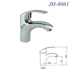 RUBINETTO MISCELATORE CROMATO CASA BAGNO LAVABO LAVANDINO KIT MONTAGGIO JH-8061