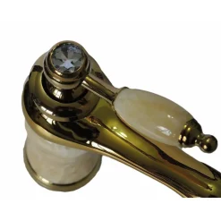 RUBINETTO MISCELATORE EFFETTO MARMO MONOCOMANDO BAGNO CASA ORO 61073 ARTE POVERA