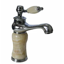 RUBINETTO MISCELATORE EFFETTO MARMO MONOCOMANDO BAGNO CASA ACCIAIO 61072