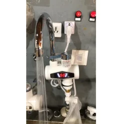 RUBINETTO MISCELATORE ELETTRICO SPINA CALDAIA ACQUA CALDA CON DISPLAY RX-007