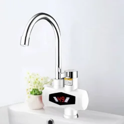 RUBINETTO MISCELATORE ELETTRICO SPINA CALDAIA ACQUA CALDA CON DISPLAY RX-007