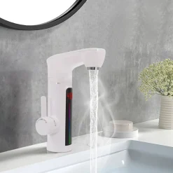 RUBINETTO MISCELATORE ELETTRICO CALDAIA ACQUA CALDA CON DISPLAY FO-J10