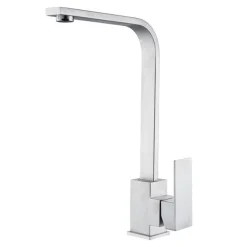 RUBINETTO MISCELATORE IN ACCIAIO INOX SATINATO CANNA ALTA LAVELLO PER CUCINA 52690