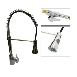 RUBINETTO MISCELATORE LAVELLO CUCINA DOCCIA CANNA ALTA ALLUNGABILE BAR HOTEL