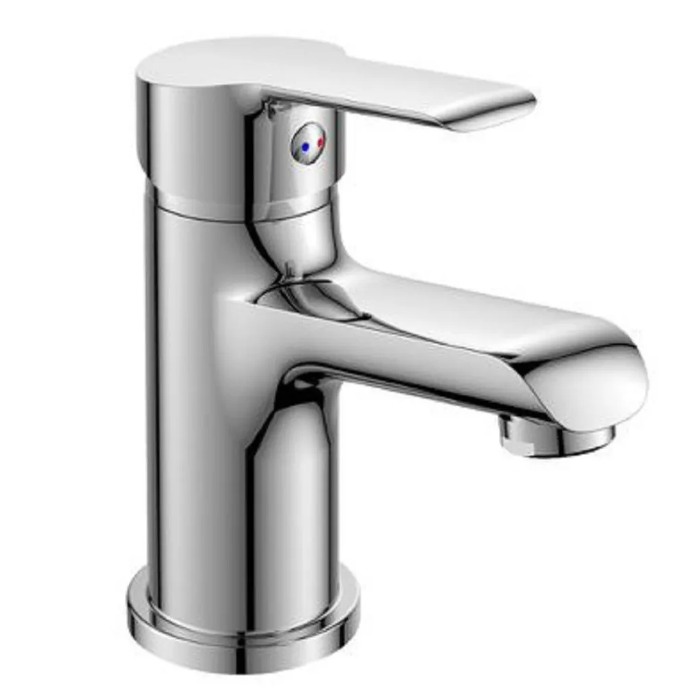 RUBINETTO MISCELATORE MONOCOMANDO CROMATO PER LAVABO LAVANDINO MODERNO ROLL87105