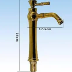 RUBINETTO MISCELATORE MONOCOMANDO LAVABO LAVELLO CUCINA ALTO OTTONE DORATO ORO