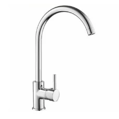 RUBINETTO MISCELATORE PER LAVELLO DA CUCINA MATERIALE OTTONE CROMATO VERONA