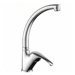 RUBINETTO MISCELATORE PER LAVELLO DA CUCINA MATERIALE OTTONE CROMATO TARANTO