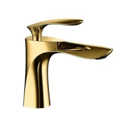 RUBINETTO MISCELATORE PER LAVABO BAGNO IN OTTONE DORATO 59363 COLORE ORO VINTAGE
