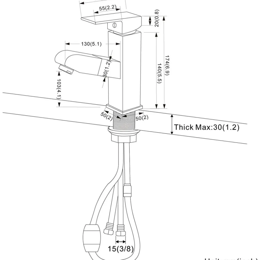 RUBINETTO MISCELATORE PER LAVANDINO LAVABO CROMATO CON DOCCETTA ESTRAIBILE