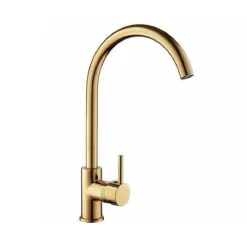 RUBINETTO MISCELATORE PER LAVELLO DA CUCINA MATERIALE OTTONE DORATO VERONA