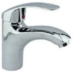 RUBINETTO MISCELATORE PER CASA BAGNO LAVANDINO LAVABO CROMATO CW511 MODERNO