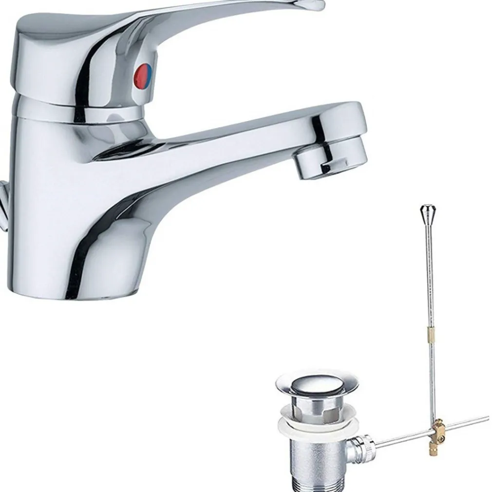 RUBINETTO MISCELATORE PILETTA ESY_52960 BAGNO DOPPIO FORO RUBINETTERIA