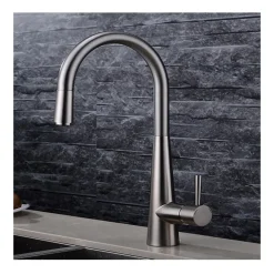 RUBINETTO MONOCOMANDO LAVELLO CUCINA CON DOCCETTA ESTRAIBILE RETRATTILE GIREVOLE