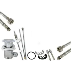 RUBINETTO PER BAGNO DA LAVABO MISCELATORE ORIENTABILE IN OTTONE CROMATO LUCIDO