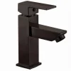 RUBINETTO PER BAGNO ULTRA MODERNO MISCELATORE ORIENTABILE LAVABO NERO OPACO 87207